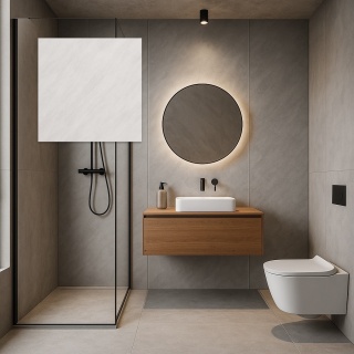 Próbka - Panel ścienny 200x200 mm JASNY BETON MAT CR192 C-Panel PRO
