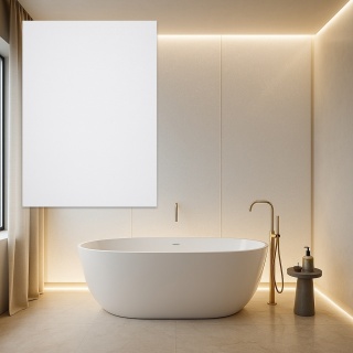 Próbka - Panel ścienny 1200x900 BIAŁY Z BROKATEM TS192 C-Panel PRO