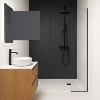 Próbka - Panel ścienny 200x200 mm GRAFIT GŁADKI MAT ZF010 C-Panel PRO