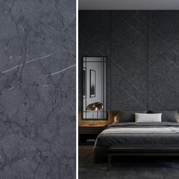 Panel ścienny 2900x1220 mm | KAMIENNY ANTRACYT A6822-1 | C-Panel PRO