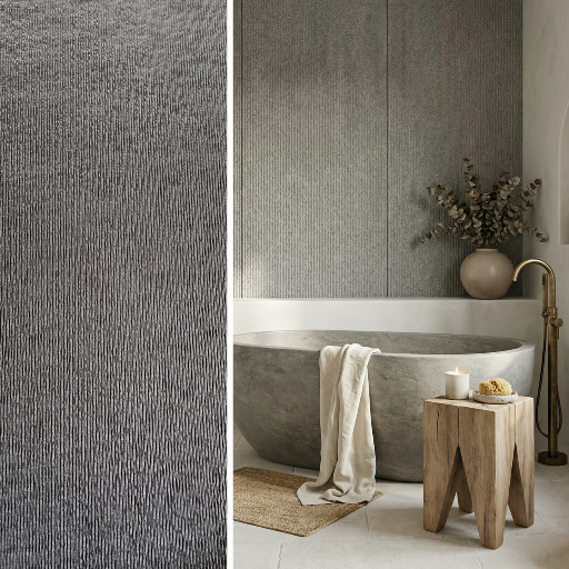 Panel ścienny Line Mineral Grigio 3000×1200 mm — Grafitowy