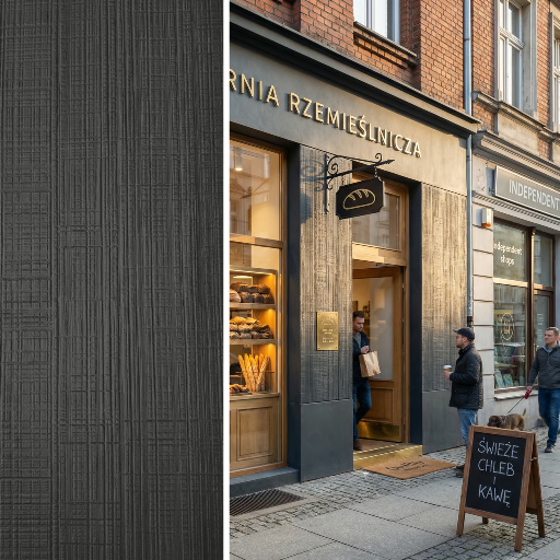 Płyta elewacyjna ETNO Mineral Grafitowy 3000×1200 mm — Ciemnoszary