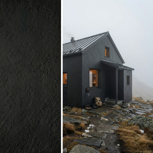 Płyta elewacyjna Slate Mineral Nero 3000×1200 mm — Kompozyt kwarcowy