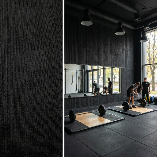 Panel ścienny BOLD Mineral 3000×1200 mm — Czarny