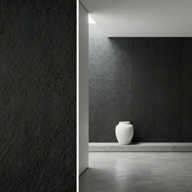 Panel ścienny Slate Mineral Nero 3000×1200 mm — Czarny Łupek