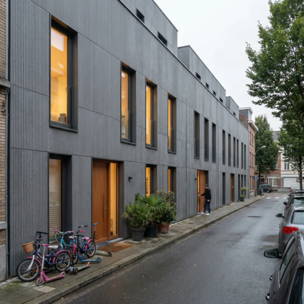 Płyta elewacyjna Line Mineral Grigio 3000×1200 mm — Grafitowa