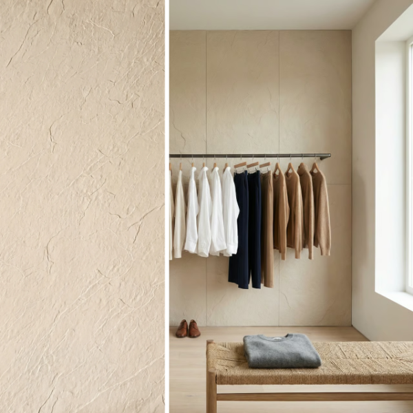 Panel ścienny Slate Mineral Crema 3000×1200 mm — Kompozyt Kwarcowy