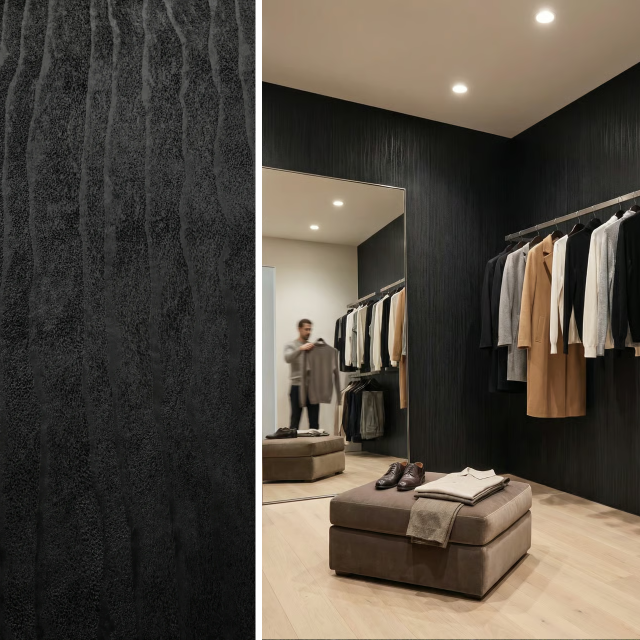 Panel ścienny Onda Mineral Nero 3000×1200 mm — Czarny Kompozyt