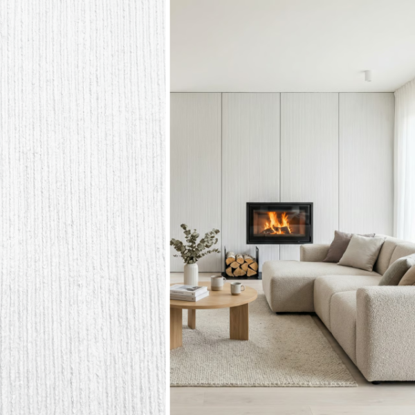 Panel ścienny BOLD Mineral Biały 3000×1200 mm — Kompozyt